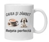 Cana alba personalizata &quot;cafea si zambet &quot;, INOVATIX&reg;. 330ml, Oem