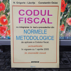 N. Grigorie-Lăcriță, Codul Fiscal - Normele Metodologice 2005 059