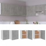 VidaXL Dulapuri suspendate &ldquo;Lyon&rdquo;, 2 buc., gri beton, 50x31x60 cm, PAL