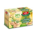 Ceai cu ghimbir 30% si lamaie, 20 plicuri, Fares
