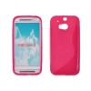 Husa Silicon S-Line Roz pentru HTC One M8 - Protectie Premium