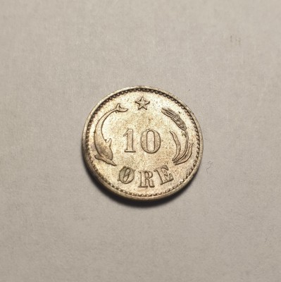 Danemarca 10 Ore 1899 Aunc Unc foto