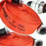 Furtun apa irigatii 3"30 metri, tip pompieri 18 bari, cu cuple, Verke