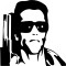 Sticker Auto , zArnold Terminator, , Autocolant Personalizat cu Tematica Iconica