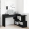 vidaXL Birou Stejar negru 200 x 50 x 76 cm Lemn compozit