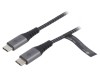 Cablu USB 2.0 USB-C 2m Textil 480Mbps, Goobay