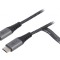 Cablu USB 2.0 USB-C 2m Textil 480Mbps