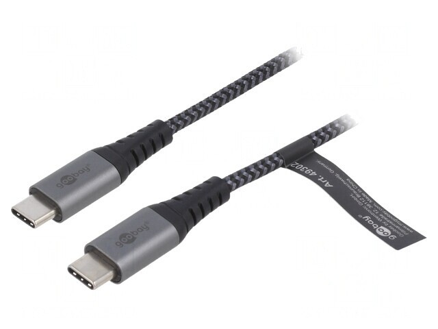 Cablu USB 2.0 USB-C 2m Textil 480Mbps