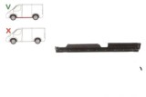 Prag Ford TRANSIT/TOURNEO CONNECT (C170), 05.2003-06.2009 modele cu 2 usi, Usa Fata partea Stanga , prag din metal, Rapid