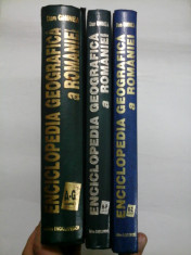 ENCICLOPEDIA GEOGRAFICA A ROMANIEI (3 Volume) - 1996-1998 foto