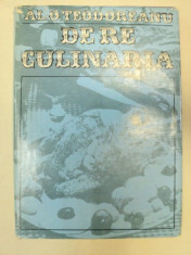 DE RE CULINARIA-AL. O. TEODOREANU BUCURESTI 1977 foto