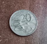 C50 - Moneda foarte veche - 20 centi - Australia - 1974, Australia si Oceania