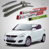 Cumpara ieftin Ștergătoare Suzuki Swift FZ/NZ 5 Uși 2010-2017 | Set Față și Spate Flat &ndash; TeamCar&reg;