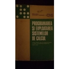 Programarea si exploatarea sistemelor de calcul Mihai Jitaru,Alexandru Teodorescu