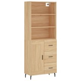 Cumpara ieftin Dulap inalt, stejar sonoma, 69,5x34x180 cm, lemn compozit