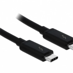Cablu Thunderbolt 3 20 Gb/s USB tip C pasiv 1.5m 5A T-T negru, Delock 84846