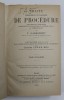 TRAITE THEORETIQUE ET PRATIQUE DE PROCEDURE par E. GARSONNET , TOME CINQUIEME , 1902 , INTERIORUL IN STARE FOARTE BUNA