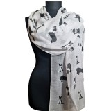 Cumpara ieftin Sal Lessie din bumbac si viscoza gri