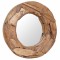 vidaXL Oglindă decorativă Lemn de tec 60 cm Rotundă 244560