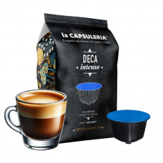 Cafea Deca Intenso, 100 capsule compatibile Nescafe Dolce Gusto, La Capsuleria