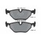 Placute frana BMW 5 (E39) 09.95-07.03, 5 Touring (E39) 09.96-06.04, Spate, TEXTAR