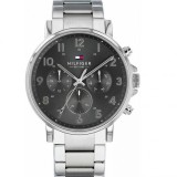 Tommy Hilfiger Daniel Ceas Barbatesc 44mm Cronograf Cu Baterie Cu Brățară Din Metal Argintie 1710382