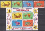 Botswana 1970 - Crăciun, Serie + Colita, MNH