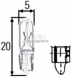 Bec W1,2W 12V 1,2W W2x4,6d HELLA 8GP 002 095-121