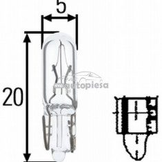 Bec W1,2W 12V 1,2W W2x4,6d HELLA 8GP 002 095-121