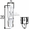 Bec W1,2W 12V 1,2W W2x4,6d HELLA 8GP 002 095-121