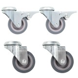 Cumpara ieftin Roti pivotante cu gaura pentru surub, 4 buc., 50 mm