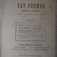 FAT - FRUMOS - revistă literară, 1905