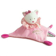 Doudou Gift Set Cuddle Cloth jucărie de adormit Pink Cat 1 buc