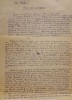 EUGEN BARBU - Schiță biografică, manuscris autograf.