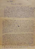 EUGEN BARBU - Schiță biografică, manuscris autograf.