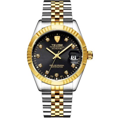 Ceas barbatesc Tevise Clasic Mecanic Automatic Analog Afisare data Otel Elegant foto