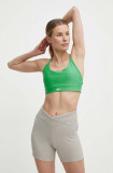 Reebok sutien sport LUX Collection culoarea verde, neted, 100076177