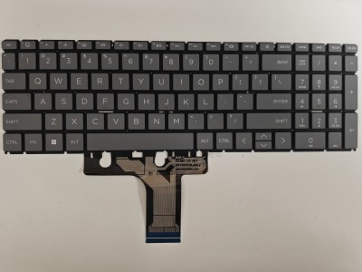 Tastatura Laptop, HP, 15-FD, 15T-FD, TPN-Q287, TPN-Q286, N32715-001, iluminata, gri, layout US foto