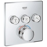 Baterie de dus incastrata termostatata patrata partea aparenta GROHE seria GROHTHERM SMARTCONTROL