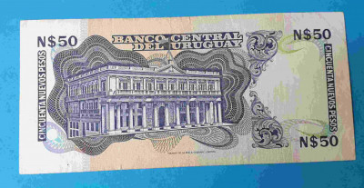 Bancnota veche Uruguay 50 Pesos foto