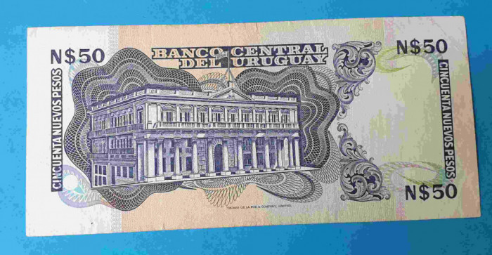 Bancnota veche Uruguay 50 Pesos