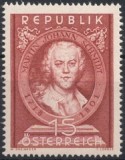 AUSTRIA 1951- PERSONALITATI ,PICTOR , M.J. SCHMIDT TIMBRU NESTAMPILAT