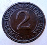 7.751 GERMANIA WEIMAR 2 REICHSPFENNIG 1924 G