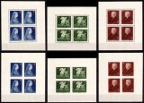 Ungaria 1942, Mi #696-698 A+B Klb**, minicoli, Crucea Rosie, MNH. Cota 200 &euro;!, Organizatii internationale, Nestampilat