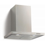 Hota incorporabila decorativa Heinner HDCH-660TSS, 1 Motor, Putere de absorbtie 586.3 m3/H, Lumina LED, 3 trepte de viteza, 60 cm, Inox