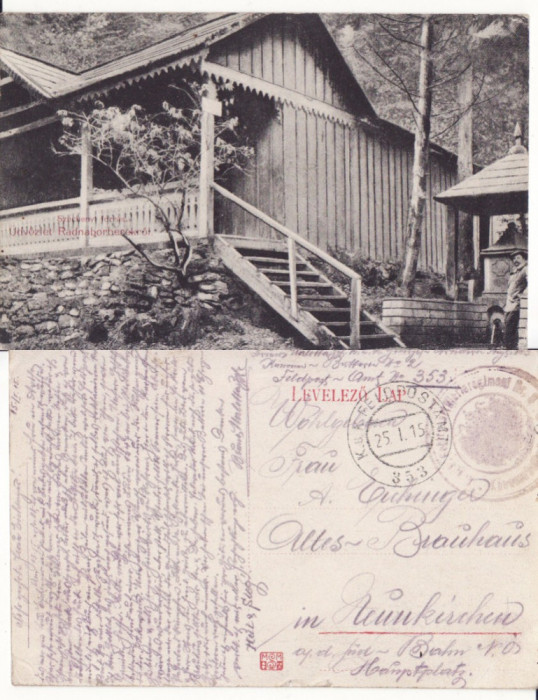 Bistrita - Nasaud - Valea Vinului, Radnaborberek -cenzura militara WWI, WK1,rara