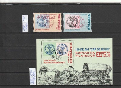 ROMANIA 1998 LP 1460 LP 1461 ZIUA MARCII POSTALE ROMANESTI SERIE + COLITA MNH NESTAMPILATE foto