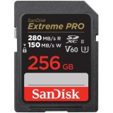Card Memorie SDXC SanDisk Extreme Pro, 256Gb, Clasa 10 / UHS-2 U3 SDSDXEP-256G-GN4IN