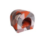 CULCUS TEXTIL PENTRU CAINI SI PISICI TUNEL ORANGE-BROWN 42x38x38 60005912