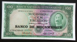 Bancnota 100 ESCUDOS - MOZAMBIQUE (COLONIE PORTUGHEZA) 1961 * Cod 516 - UNC